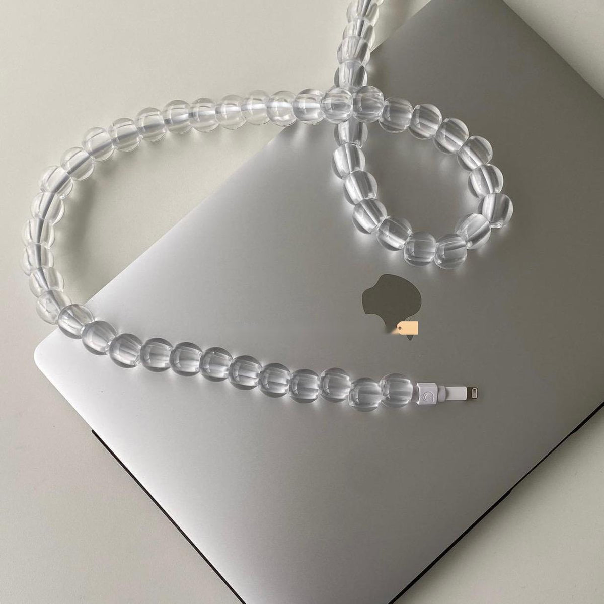 Transparent Bead Mobile Phone Data Cable