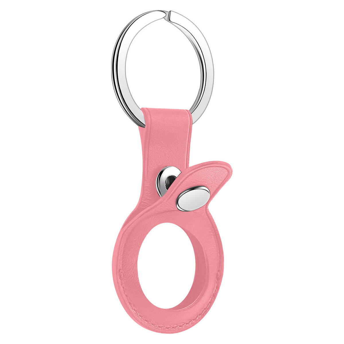 AirTag Protective Case, Location Tracker Leather Case, PU Anti-theft Device Keychain Pendant